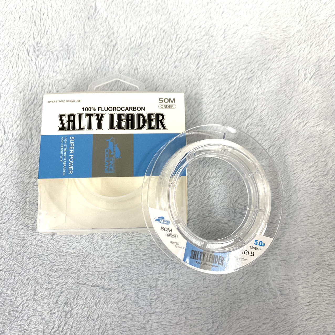 Dây Câu Cá Salty Leader One Ocean 100% Fluoro Carbon Cuộn 50m