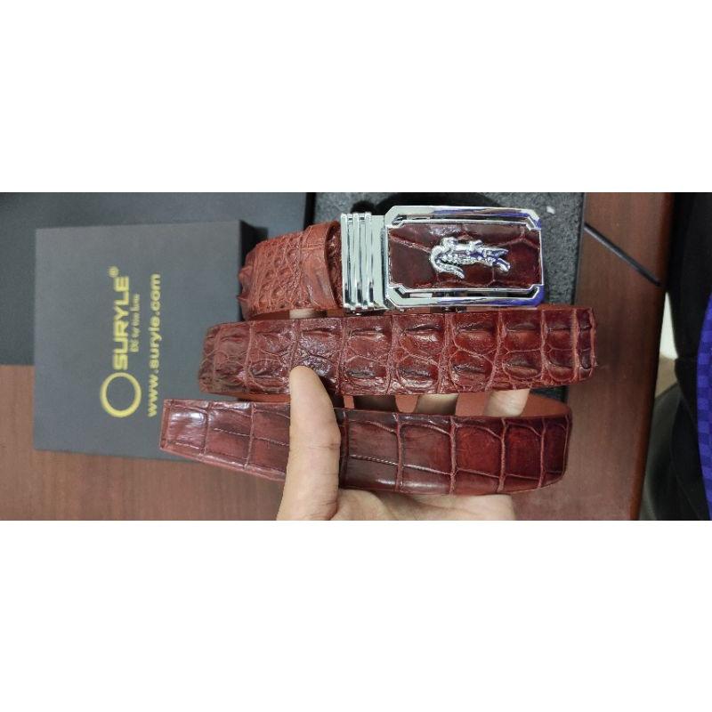 Thắt lưng da cá sấu