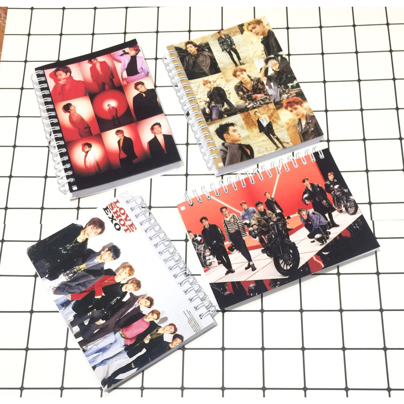 Sổ tay lò xo EXO combo 2 quyển ngẫu nhiên