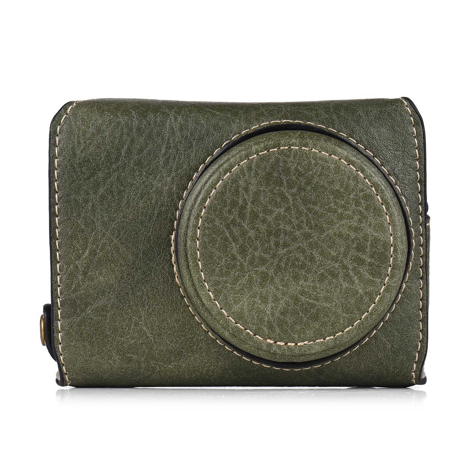 Portable Camera Case Synthetic Leather Camera Carry Bag with Shoulder Strap Replacement for Ricoh GR3 GR III/ GR3X Camera