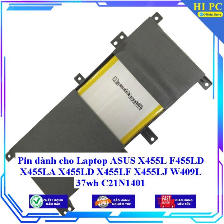 Hình ảnh Pin dành cho Laptop ASUS X455L F455LD X455LA X455LD X455LF X455LJ W409L 37wh C21N1401 - Hàng Nhập Khẩu 