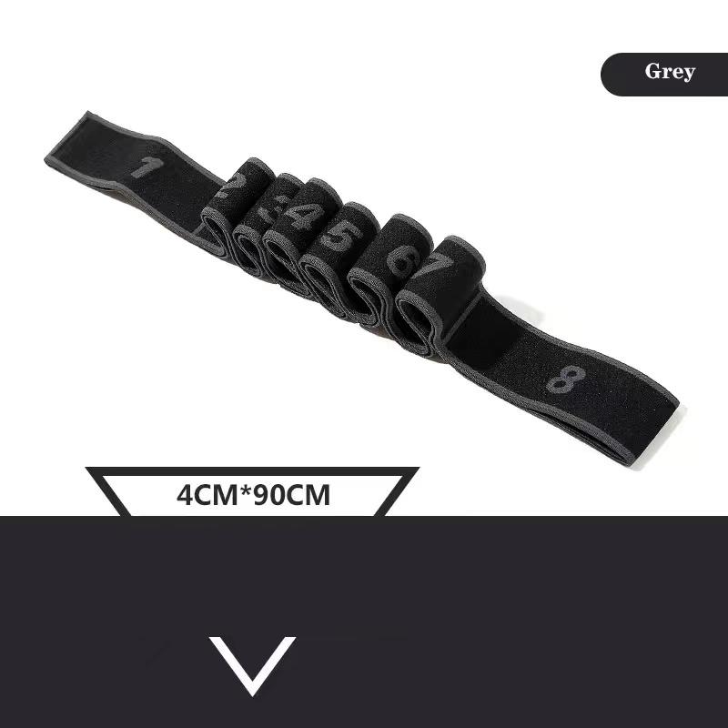 8 Phần Phong cách Khiêu vũ Yoga Vành đai Yoga Yoga Pilates Fitness ATENTIONTER TENSE Color: Grey