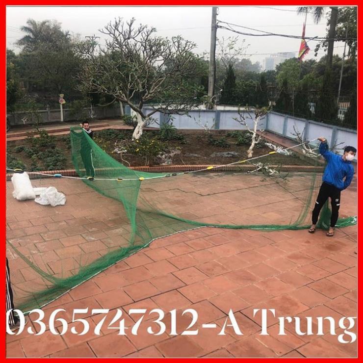 XẢ KHO LƯỚI KÉO CÁ THỊT_VÉT CÁ_QUÉT CÁ A TRUNG -cao 2m dài 10m túi 5m sợi dù 15 mắt lưới then 2