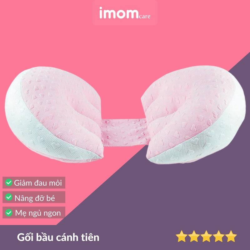 Gối bầu cánh tiên imom giảm đau lưng, nhức mỏi, cải thiện giấc ngủ, nâng đỡ và bảo vệ bụng bầu - GB1