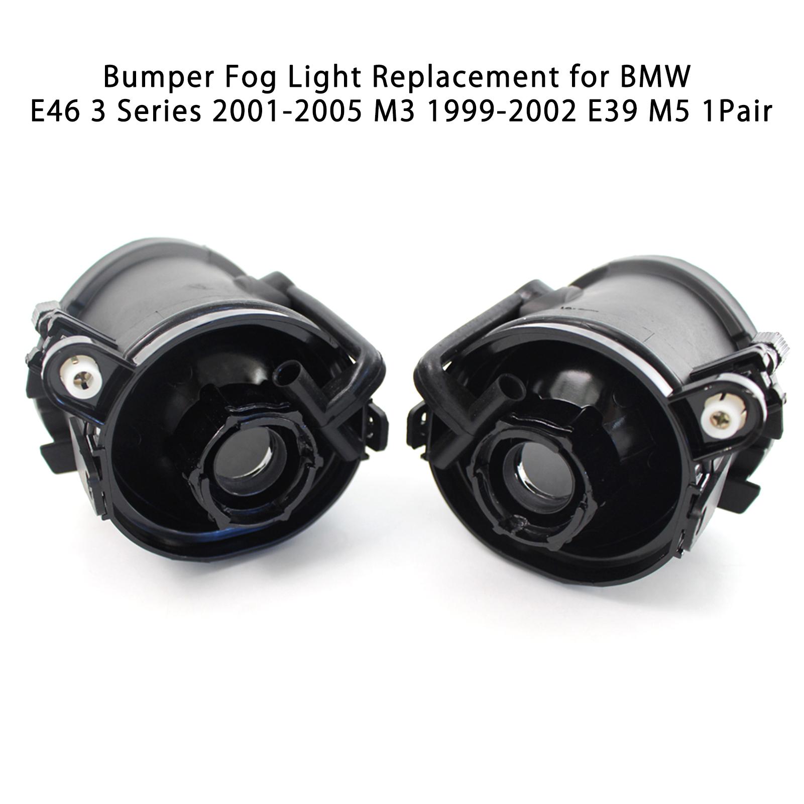 Bumper Fog Light Replacement for BMW E46 3 Series 2001-2005 M3 1999-2002 E39 M5 1Pair