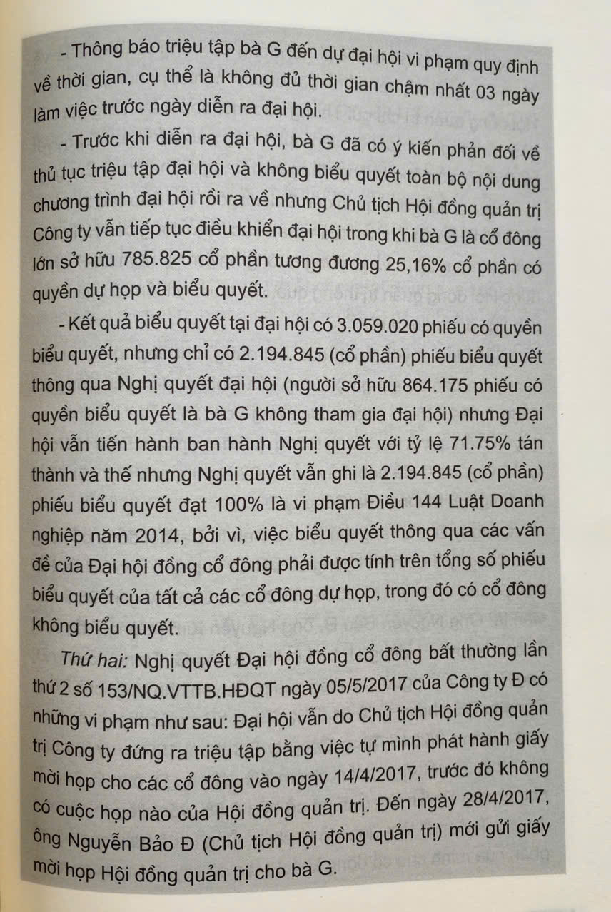Quản Trị Công Ty Thực Chiến - Bản Án Và Bình Luận
