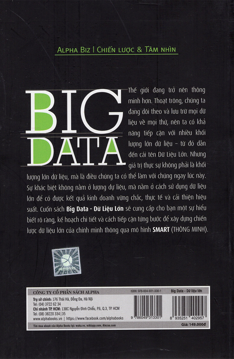 Dữ Liệu Lớn - Big Data ( tặng kèm Bookmark tuyệt đẹp )