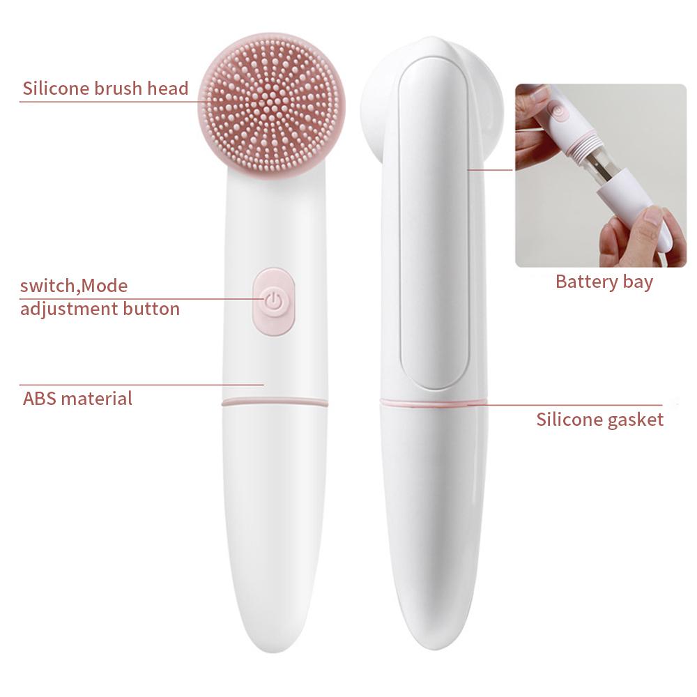 2 Trong 1 Rửa Mặt Bàn Chải Silicone Mặt Bàn Chải Rửa Mặt Lỗ Chân Lông Bụi Rung Massage Mặt Mụn Đầu Đen Tẩy Dụng Cụ Chăm Sóc Da