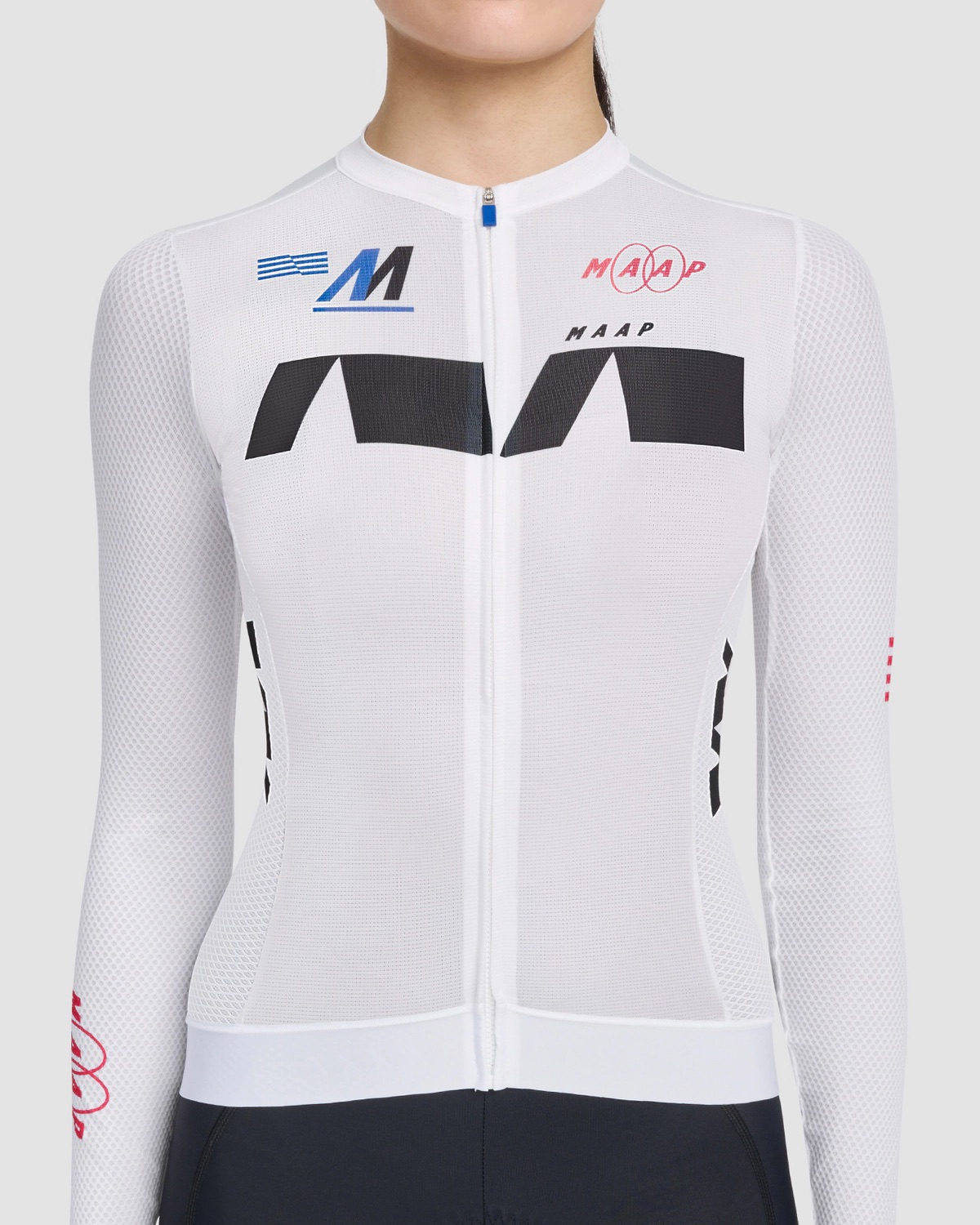 Áo Thể Thao Đạp Xe Nữ MAAP Women's Trace Pro Air LS Jersey - Màu Trắng