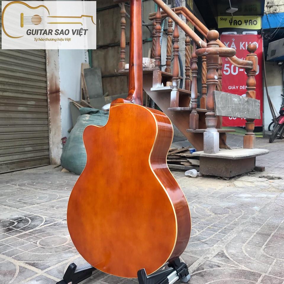 Đàn guitar acoustic mặt gỗ thông tự nhiên có ty chỉnh cần SC-01