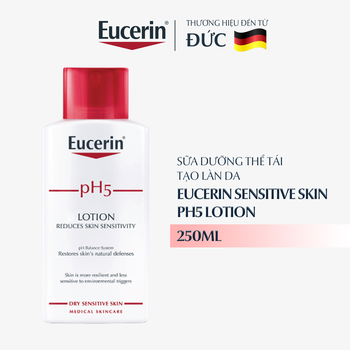 Sữa dưỡng thể cho da nhạy cảm Eucerin pH5 Lotion 250ml