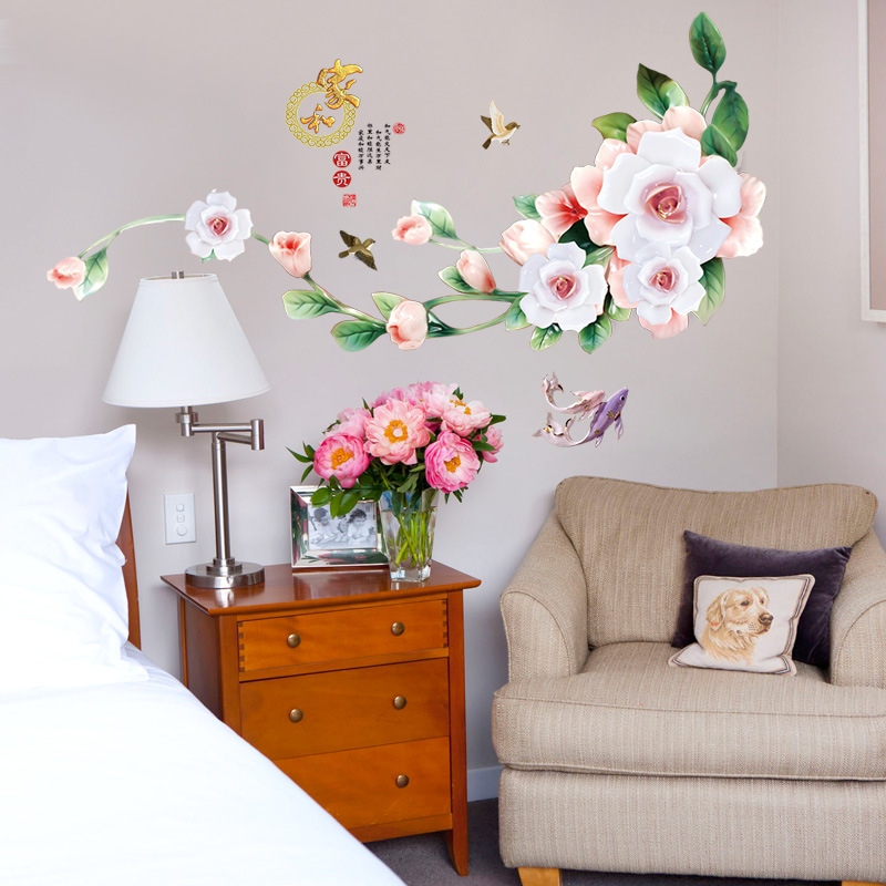 Decal 3D hoa hồng SK9289