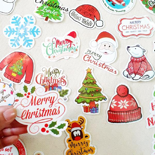 Bộ 50 Sticker Die-Cut Giáng Sinh - Vinacraft (Mẫu Sản Phẩm Giao Ngẫu Nhiên)