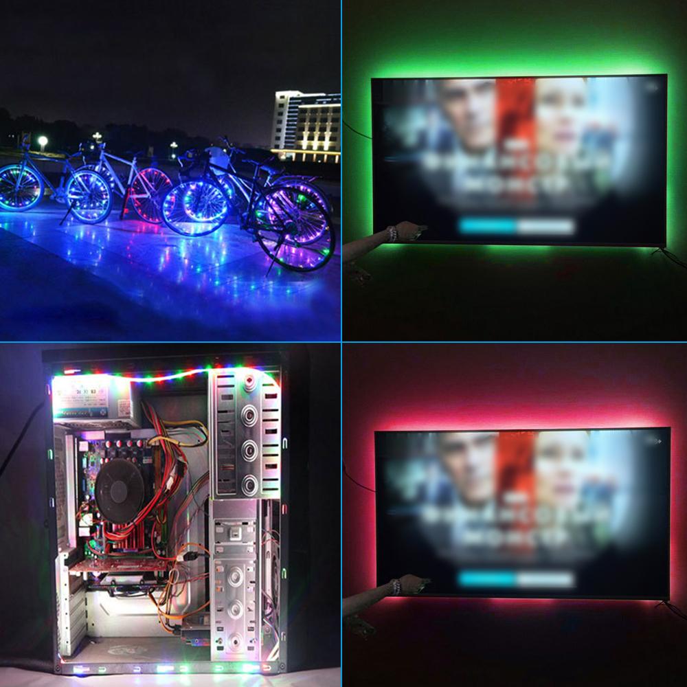 Dải đèn LED nhiều màu, trang trí Phòng ngủ, Nhà bếp, Trang trí cây thông Noel