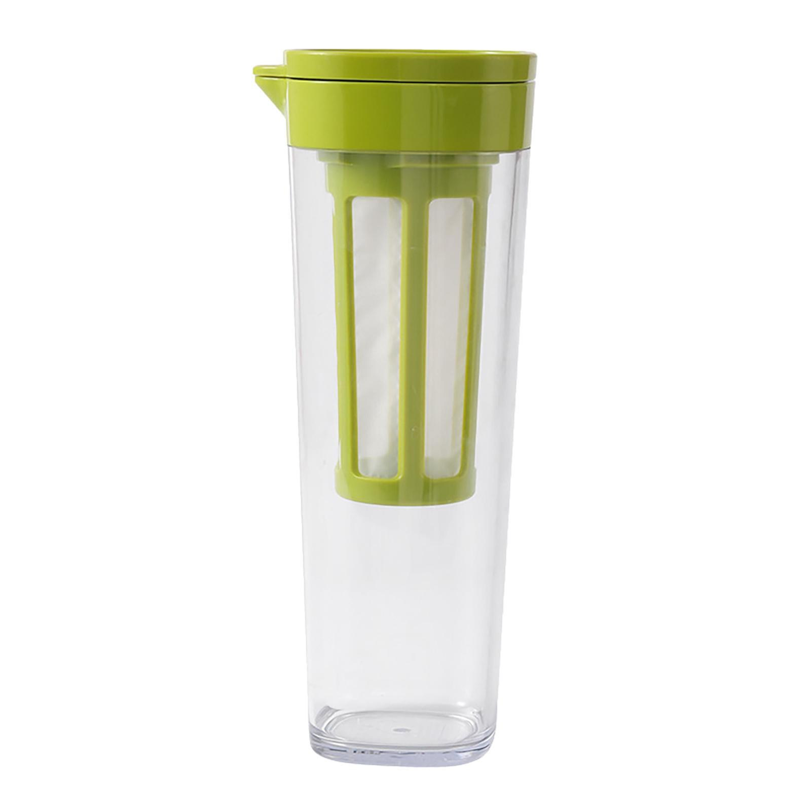 Beverage Water Jug 1.1L Capacity Hot & Cold Water Tank Fridge Teapot Water Jug for Iced Tea Cold/Hot Water Coffee Juice Lemonade Beverage