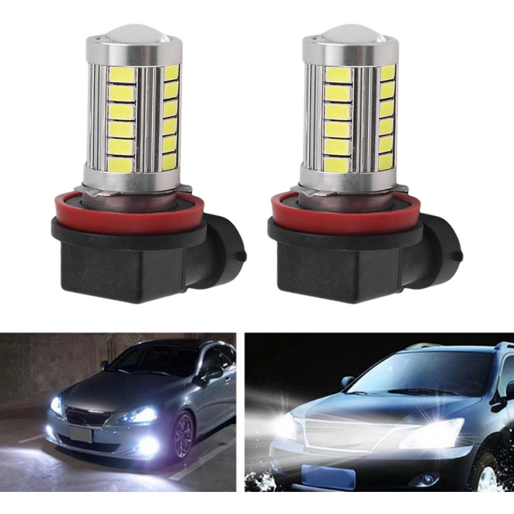 2Pcs 6000K H11 21 LED Fog Driving Light Bulbs DRL Super