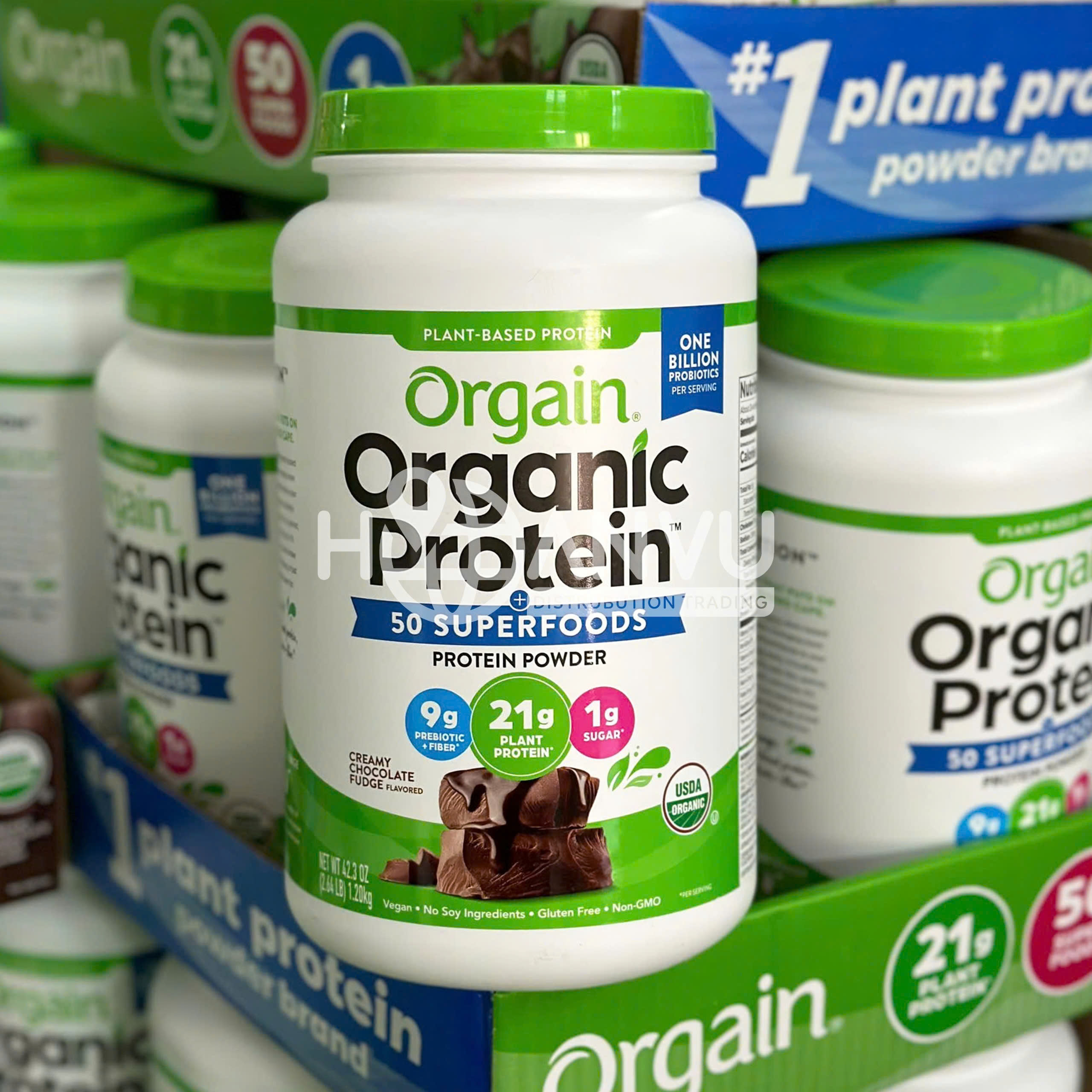 Bột Protein hữu cơ Orgain Organic Protein 50 Superfoods 1.2kg hương Vanilla