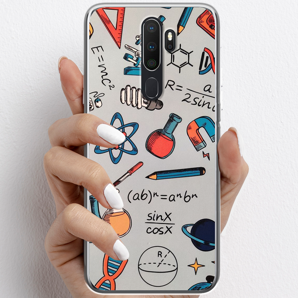 Ốp lưng cho Oppo A5 , A9 nhựa TPU mẫu Dụng cụ hóa học
