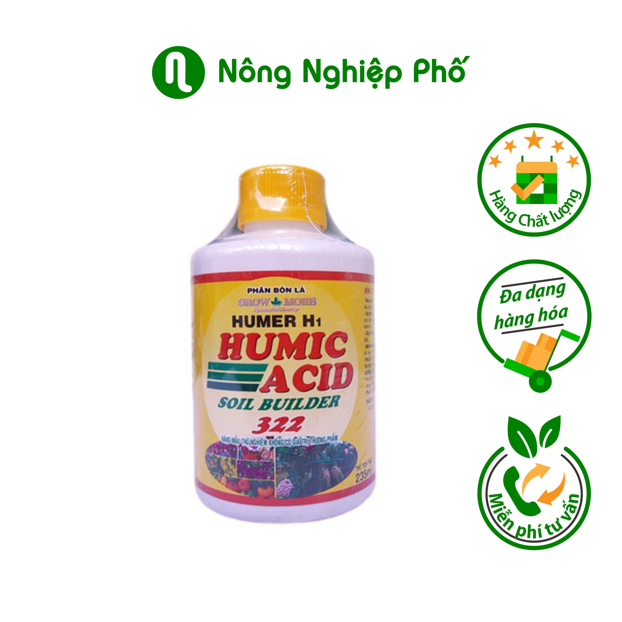 Acid humic dạng lỏng 322 - Chai 235ml