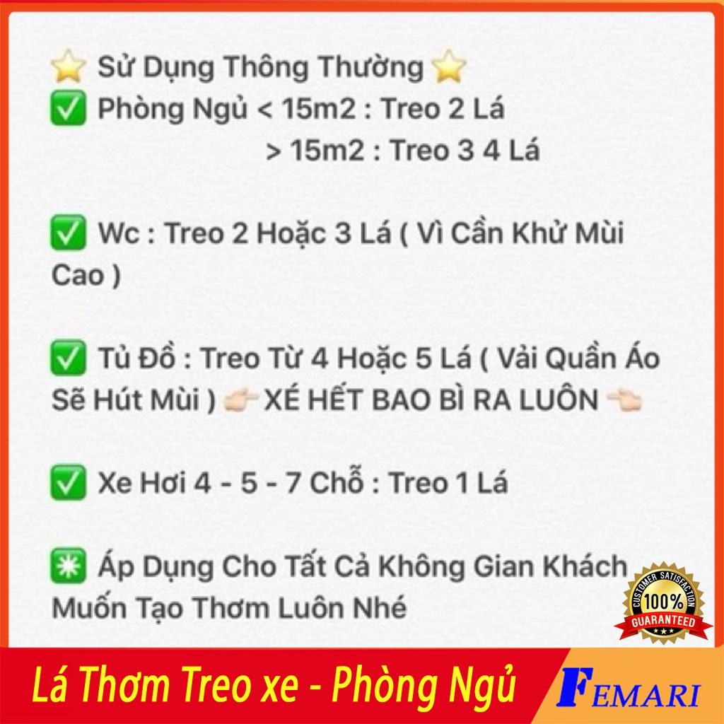 Lá thơm treo xe little trees - Lá thông thơm usa của mỹ khử mùi ô tô, phòng ngủ,tủ quần áo FEMARI