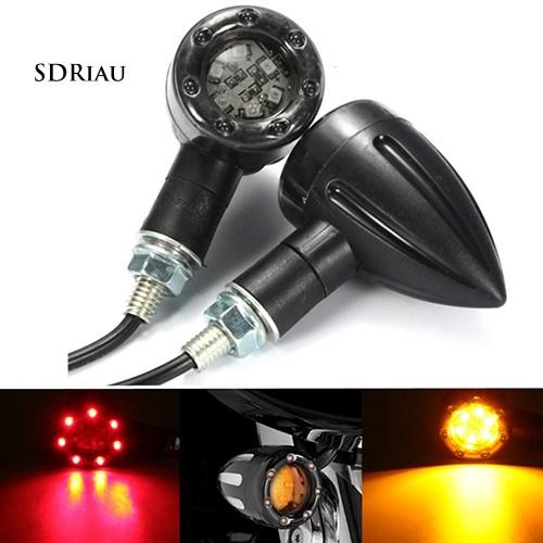 Set 2 đèn led báo rẽ gắn sau xe máy 12V