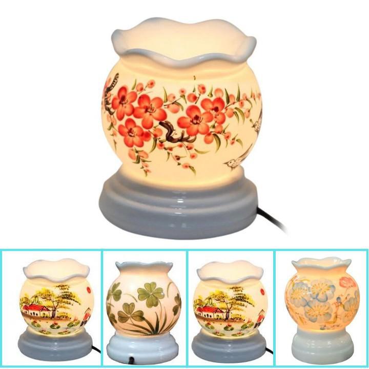 Đèn Xông Tinh Dầu ️ ️ Máy Xông Tinh Dầu Đuổi Muỗi Gốm Sứ Bát Tràng CỠ LỚN Bền Đẹp