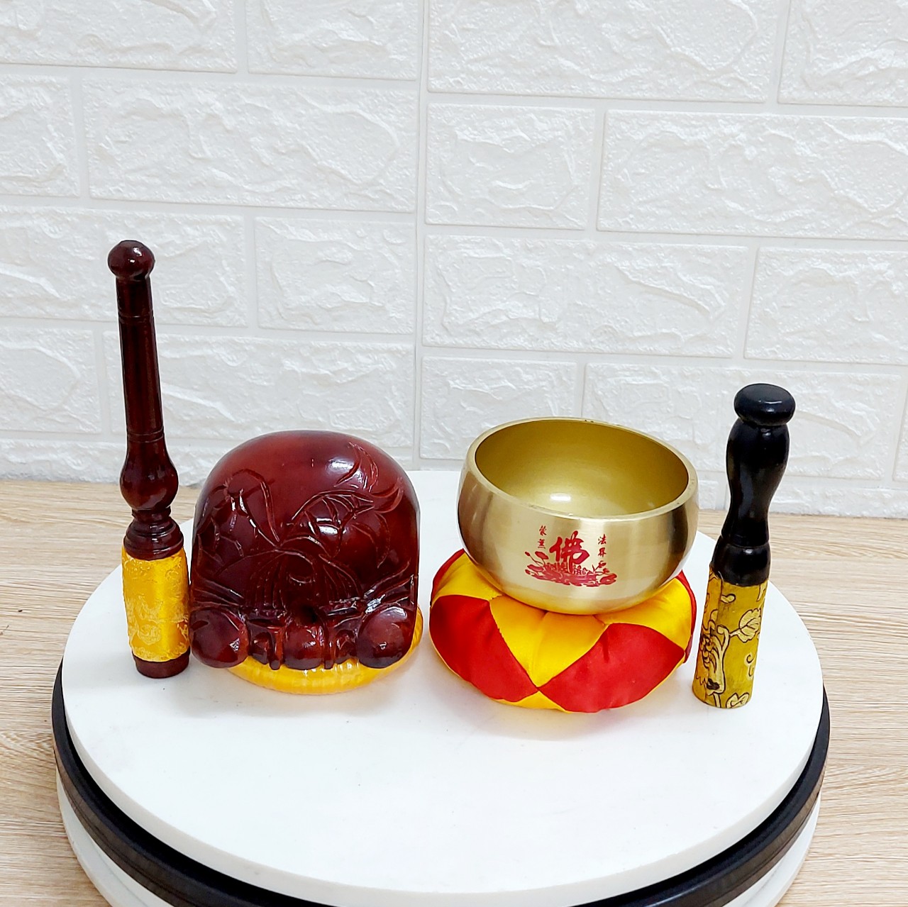 Chuông mõ tụng kinh 4inch hàng đẹp