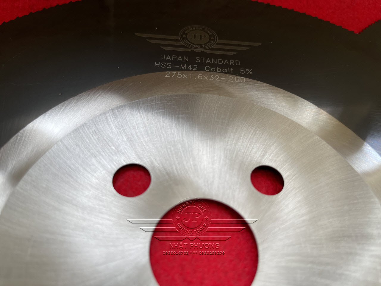 Lưỡi cắt Inox Japan 5% Cobalt M42+TiAlN, Đĩa cắt thép gió Nhật 275mm