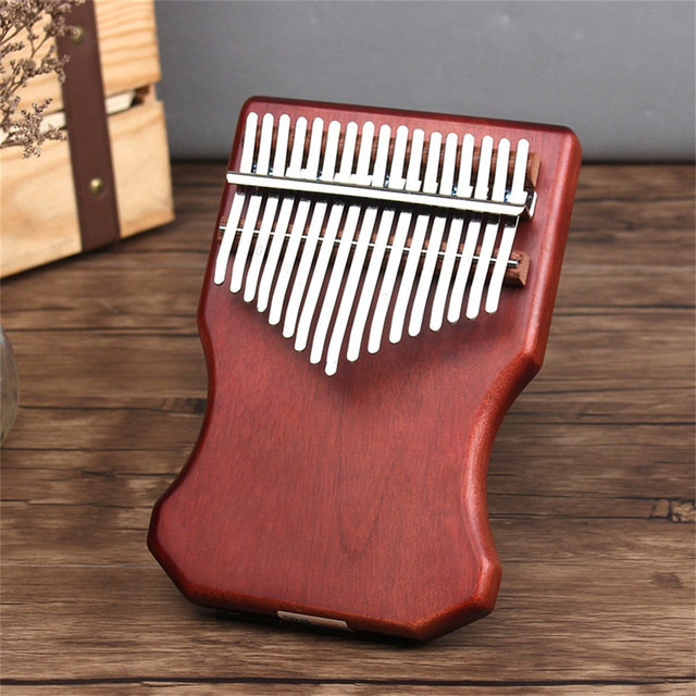 Đàn Kalimba 17 phím gỗ nguyên khối Mahagony PJLIM92-Tặng túi nhung bảo vệ đàn