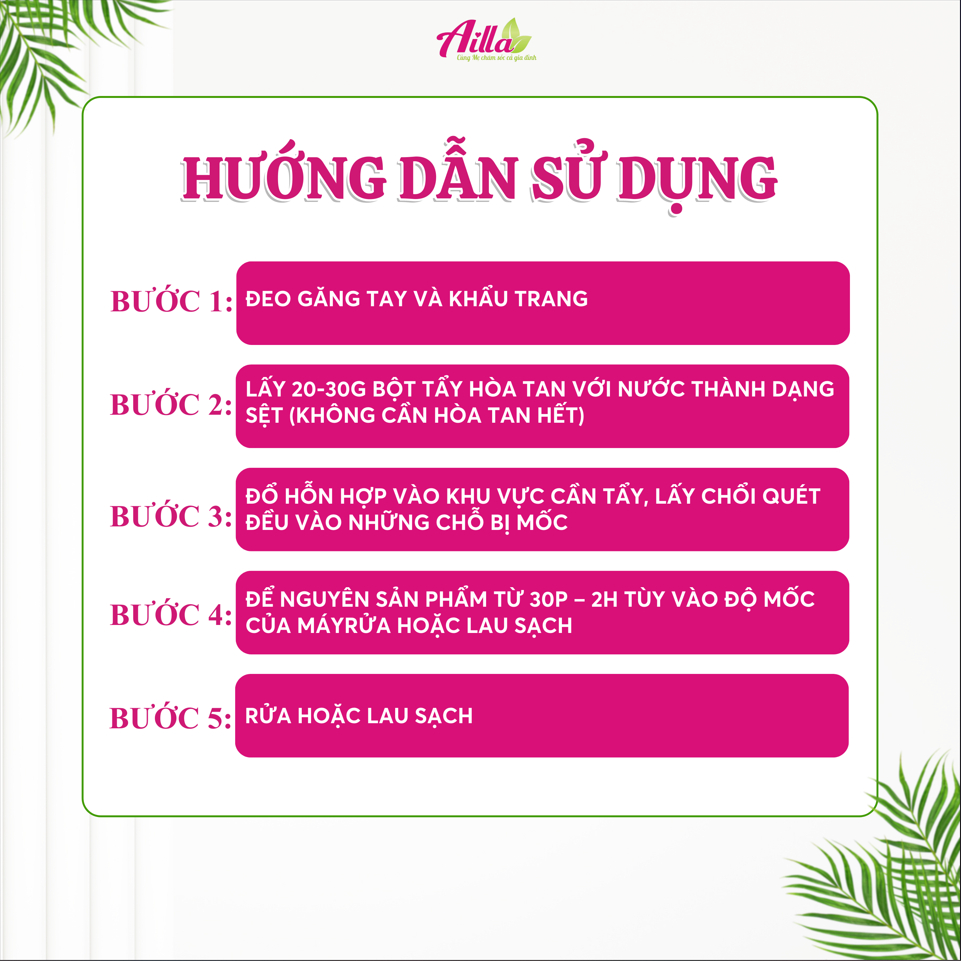 Tẩy Mốc Gioăng Cao Su Ailla Làm Sạch Các Mảng Mốc Trên Gioăng Cao Su Tẩy Nấm Mốc Ron Tủ Lạnh Máy Giặt 100Gr