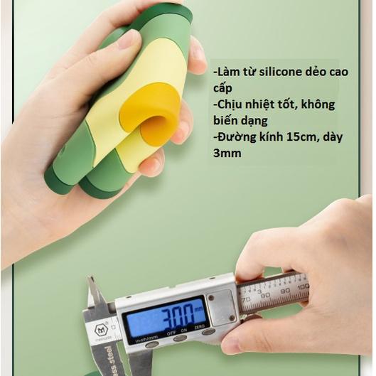 Lót nồi hình Trứng chống trơn trượt, cách nhiệt tốt cute GD507-LNoi-Trứng, lót nồi silicone chịu nhiệt cute, tiện dụng