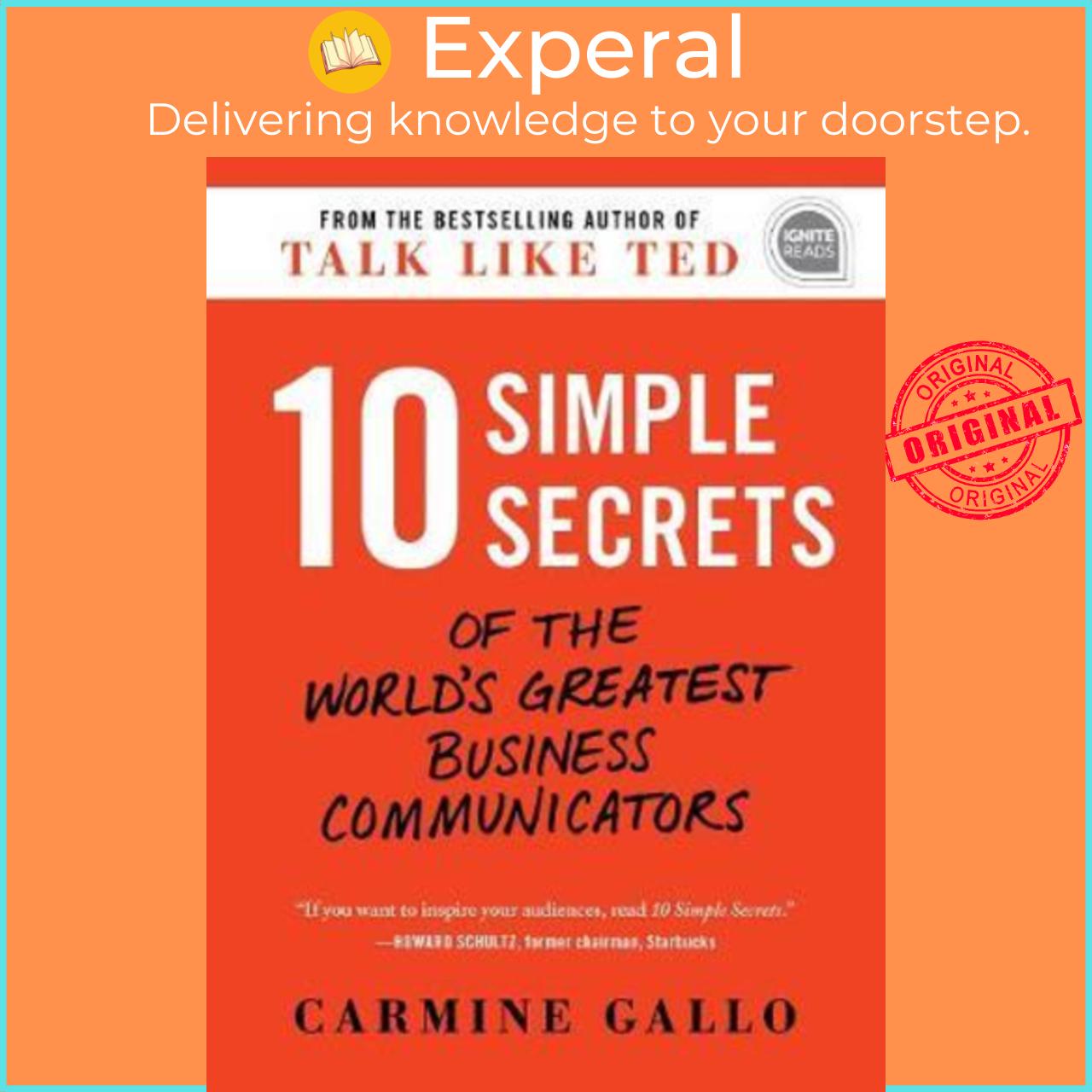 Hình ảnh Sách - 10 Simple Secrets of the World's Greatest Business Communicators by Carmine Gallo (US edition, hardcover)