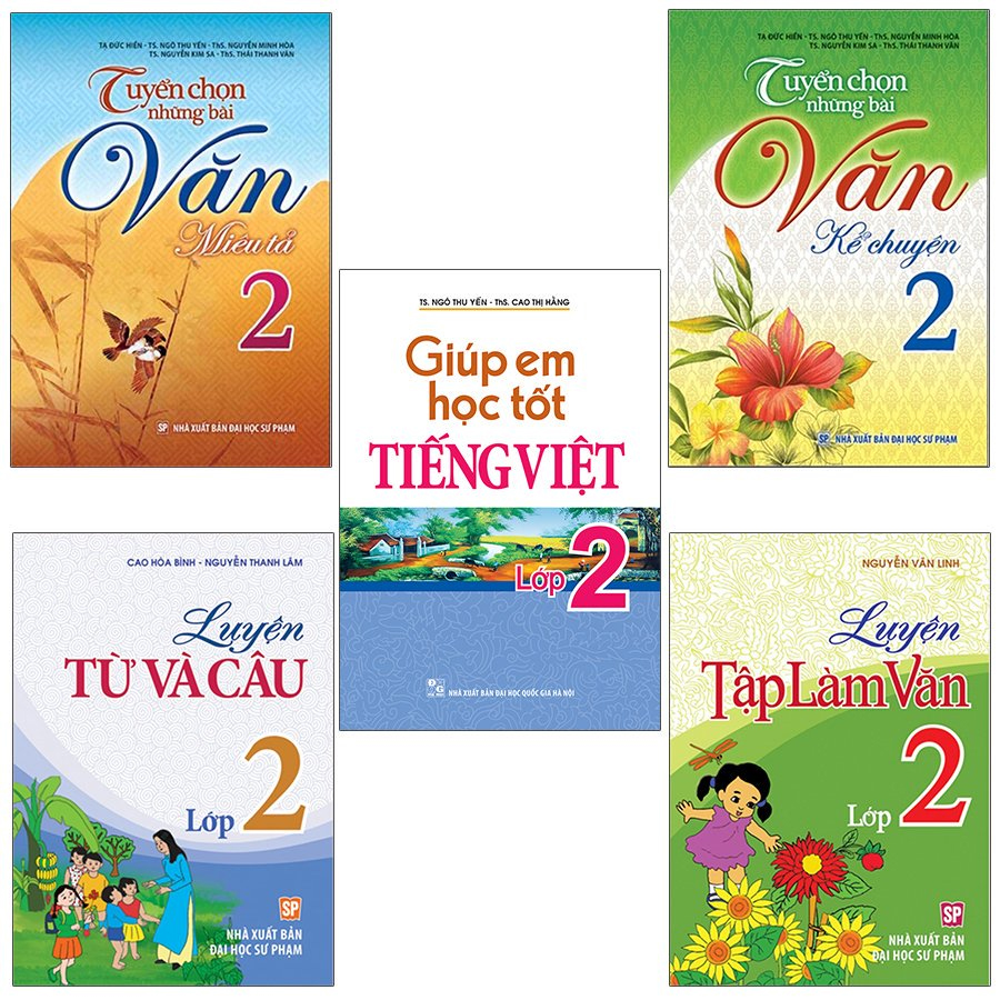 Sách: Combo 5 Cuốn Học Tiếng Việt Toàn Diện Cho Học Sinh Lớp 2