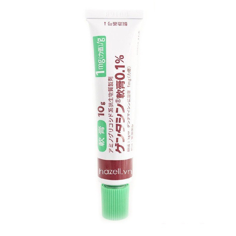 Hộp 10 Tuýp Kem Mờ Sẹo Gentacin của Nhật 10g hỗ trợ giảm sẹo lồi sẹo lõm