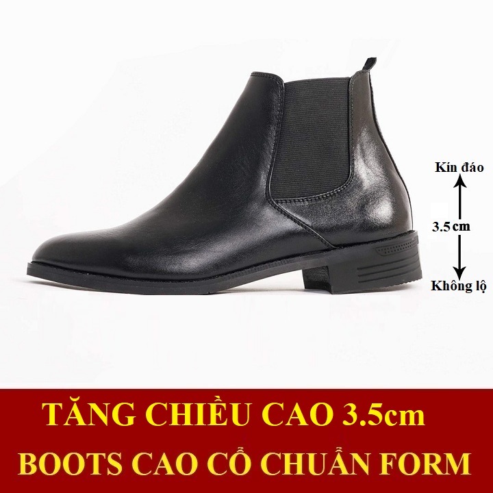 Giày Chelsea Boots Nam Cao Cổ Khóa Kéo UDANY Thời Trang Tôn Dáng - GCN10