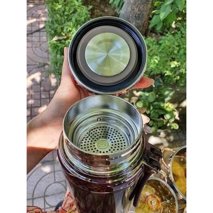 BÌNH GIỮ NHIỆT INOX KIM CƯƠNG HÀNG CHUẨN ĐỦ DUNG TÍCH - giao mầu ngẫu nhiên