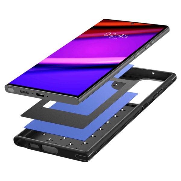 ỐP LƯNG SPIGEN DÀNH CHO SAMSUNG GALAXY S23 ULTRA 6.8″ 2023 CRYO ARMOR MATTE BLACK - HÀNG CHÍNH HÃNG