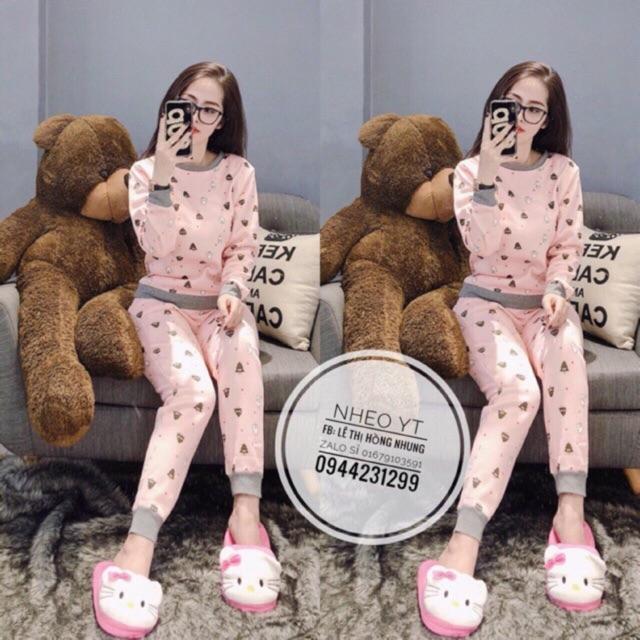 Bộ nỉ nữ lót lông
