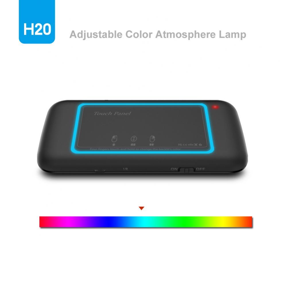 H20 Mini Đa Năng Đèn Nền Bàn Di Chuột Bàn Phím Không Dây Chuột Điều Khiển
