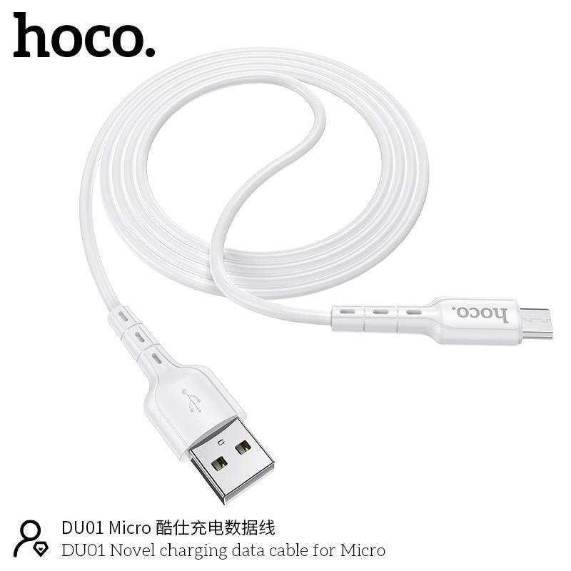 Cáp Sạc Nhanh Micro-USB Hoco DU01 Cho Android, Samsung, Xiaomi, Sony, Oppo,... - Hàng Chính Hãng