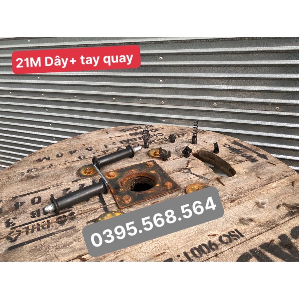 21M dây thông cống + 6 đầu thông+ tay quay