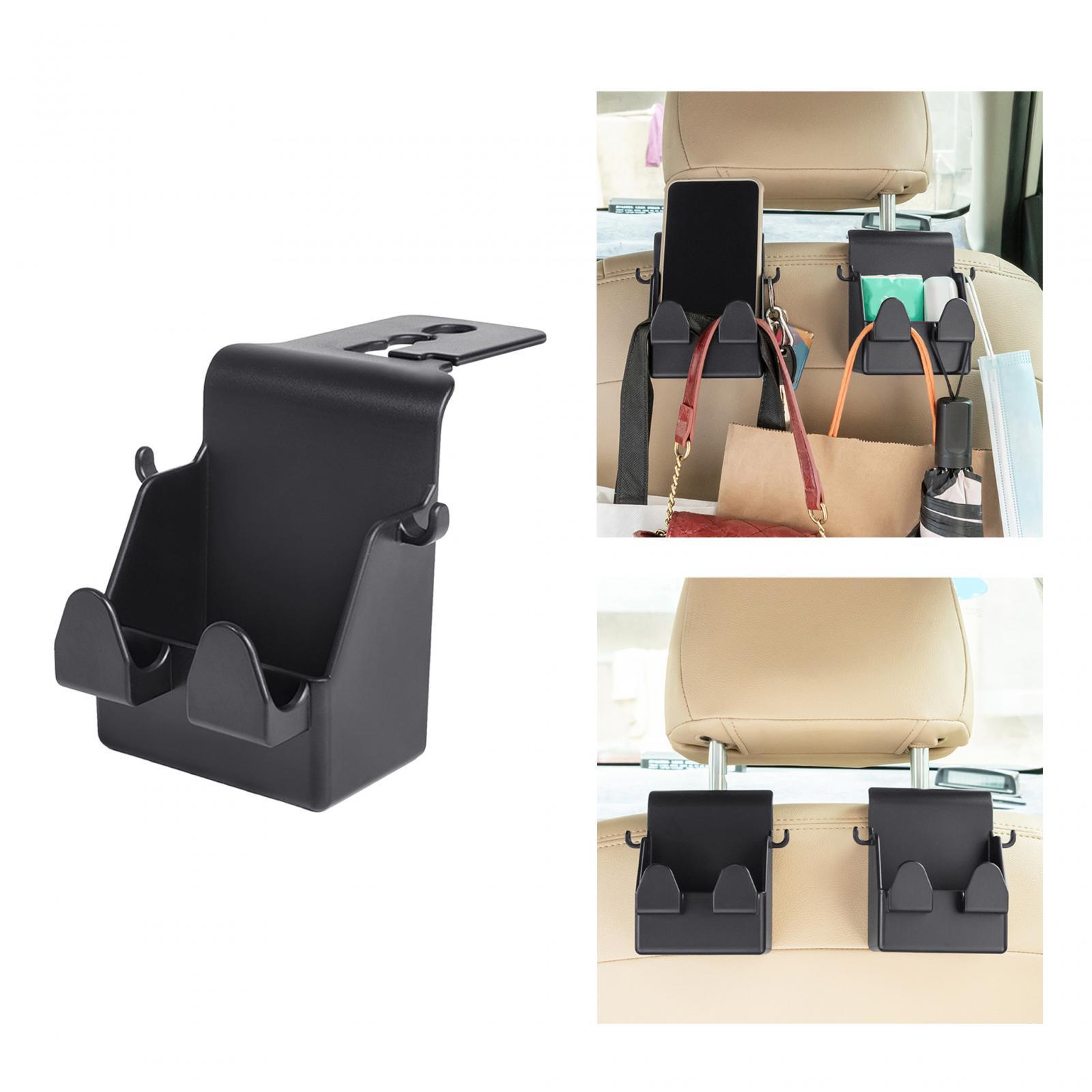 Car Headrest Hook Car Storage Hook Organizer Car Handbag Holder, Multifunctional Back Seat Headrest Hanger Auto Seat Hook for Coat Purse