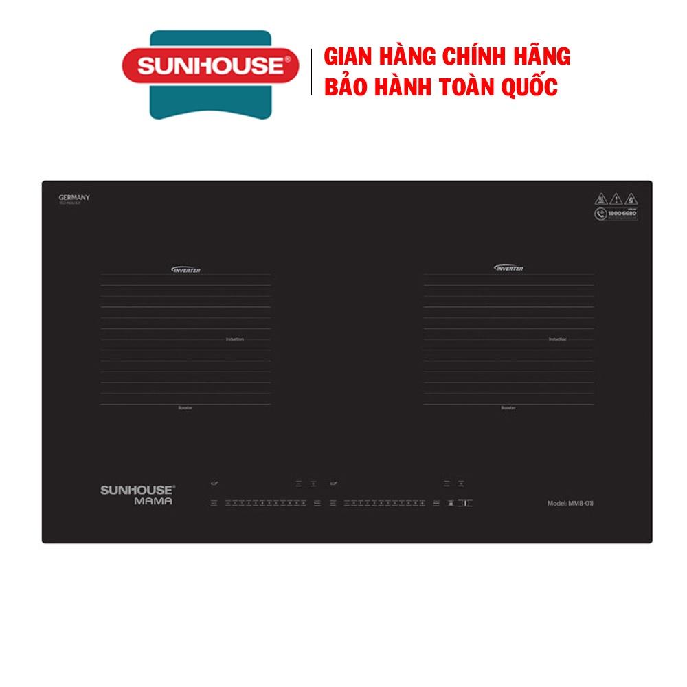 Bếp đôi điện từ SUNHOUSE MAMA MMB-01I - Công suất 4200W, Bảo hành 36 tháng tại nhà - Hàng chính hãng
