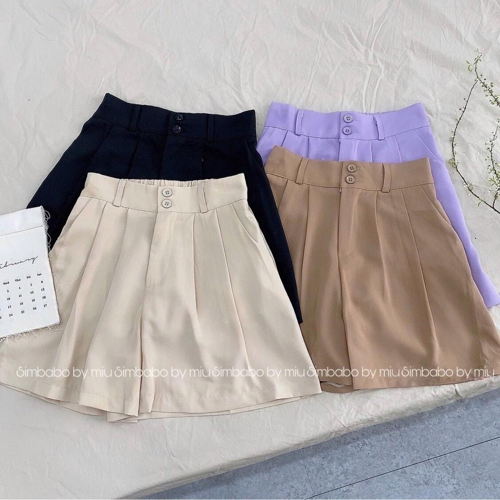Quần short 2 cúc vải xuất dư Simbabo