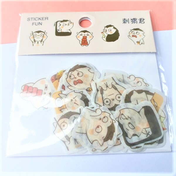 Bộ 32 Sticker Hình Dán Mini Nhím Dễ Thương
