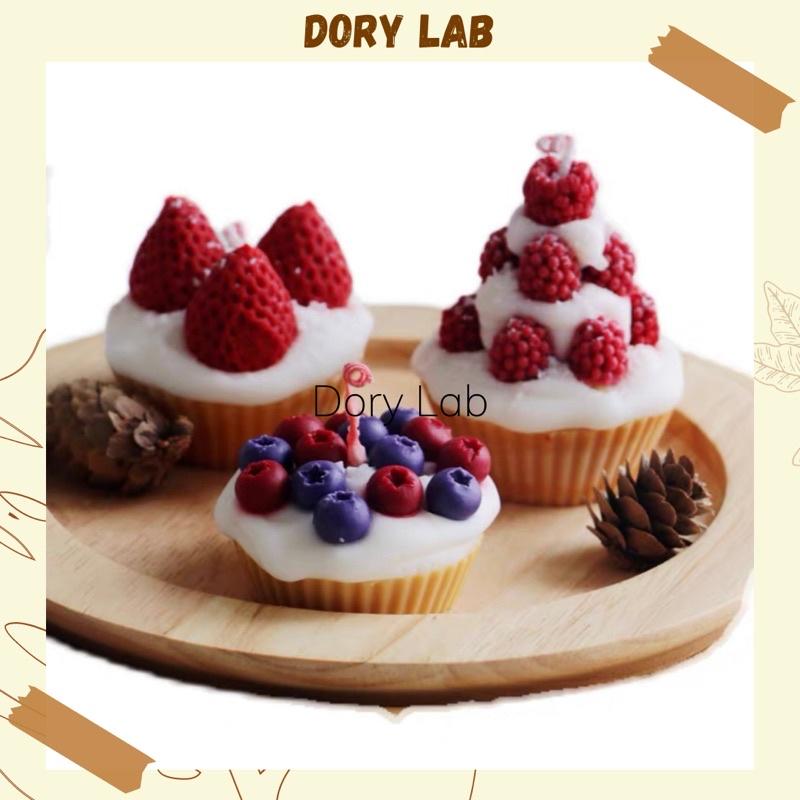 Nến Thơm Bánh Cupcake Trái Cây Phủ Kem Tinh Dầu Thiên Nhiên HandMade