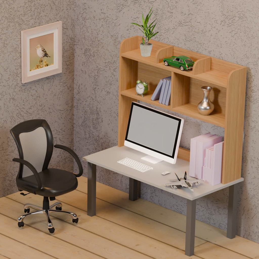 Giá Đựng Sách Vở Để Bàn Làm Việc, Bàn Học Bằng Gỗ MDF Dễ Dàng Lắp Đặt