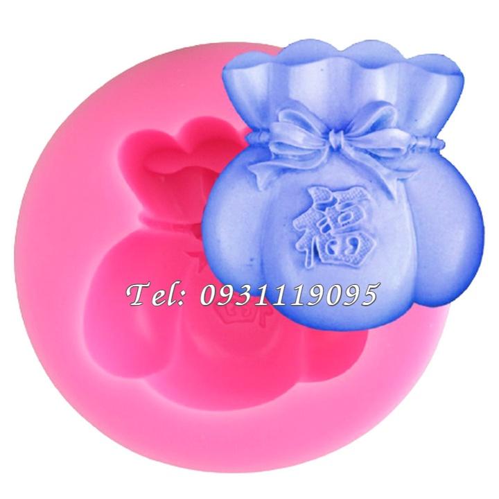 Khuôn silicon túi tiền tài lộc - Mã số 1009