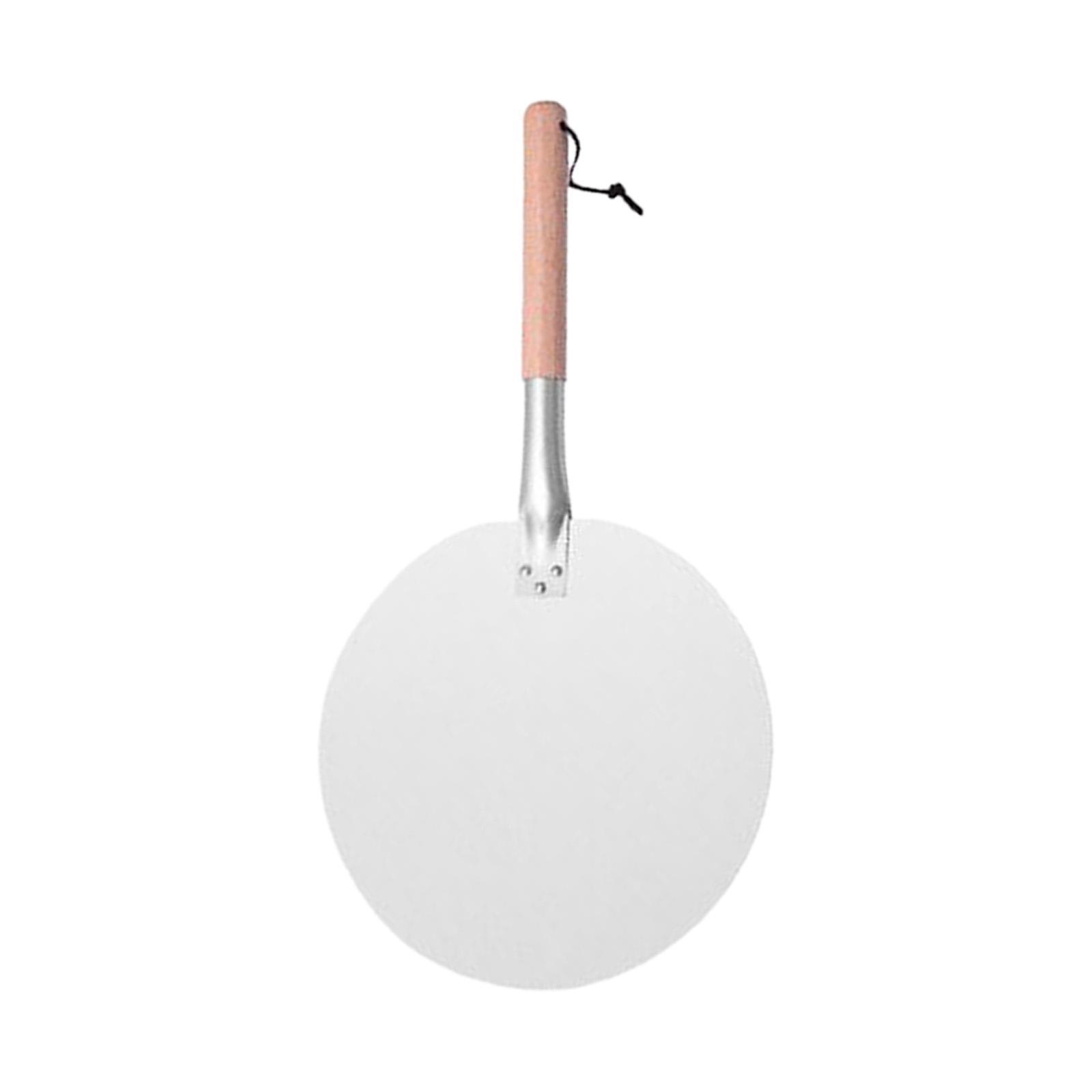 Durable Pizza Spade, Convenient, with Wooden Handle, Homemade Pizza Bread Metal Pizza Paddle Pizza Peel for Kitchen Bread Pasta Pastry Baking