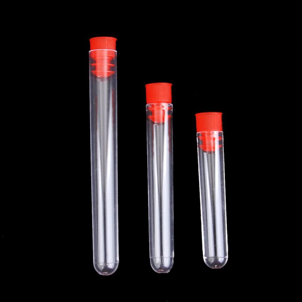40pcs Test Tubes with Cryovial Graduated Plastic Screw Cap